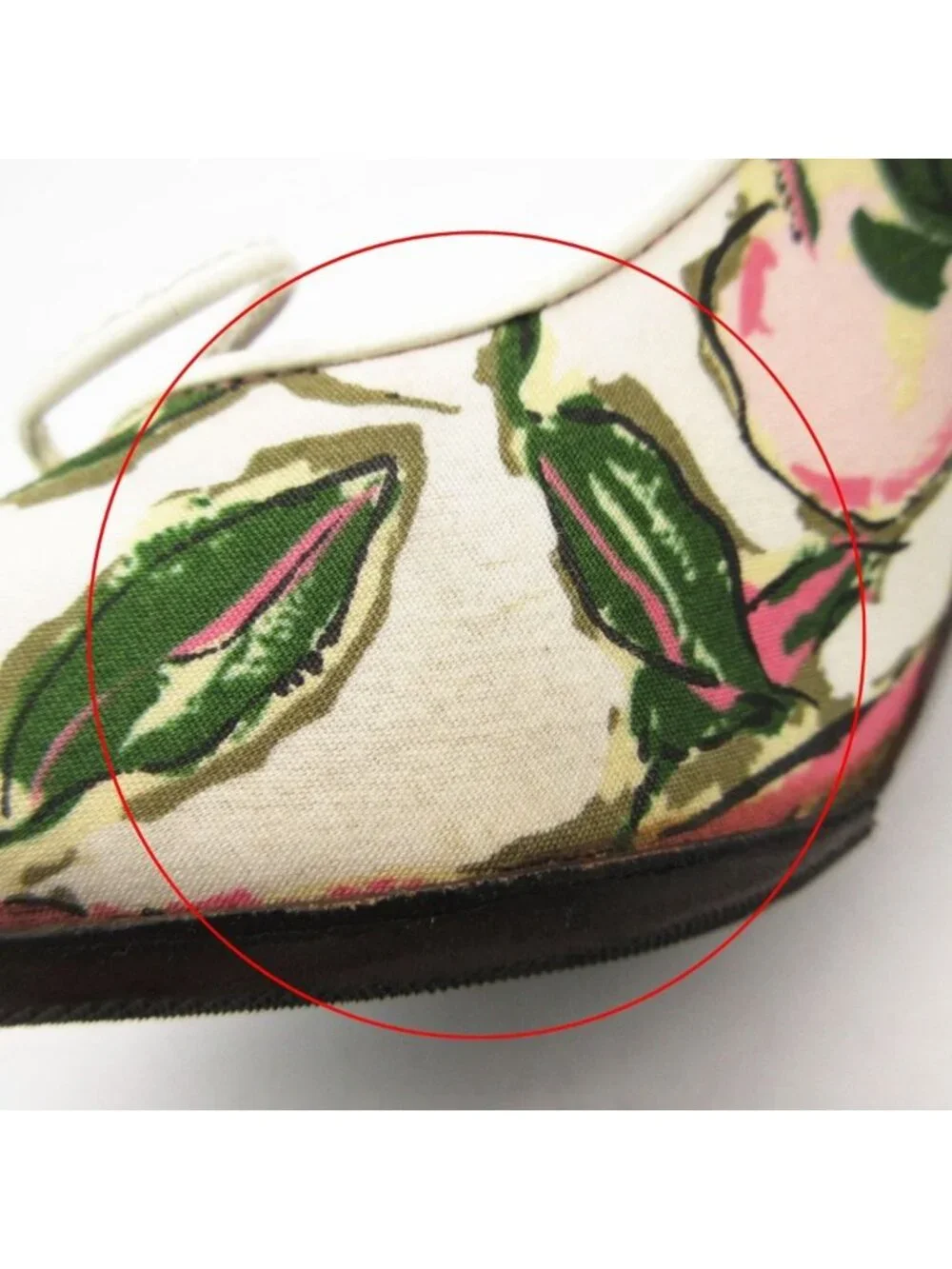Louis Vuitton Pumps Multicolor Flower Print Almond Toe High Heels White